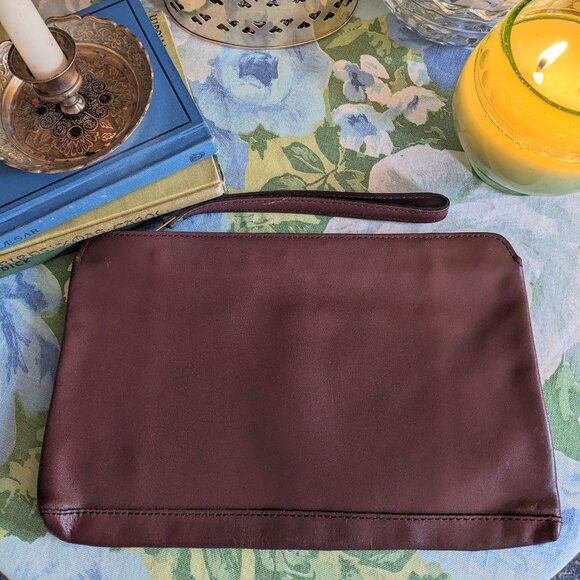 Vintage PACIFIC CONNECTIONS Clutch Purse ~ Zip Top ~ Wristlet Strap - Picture 4 of 7